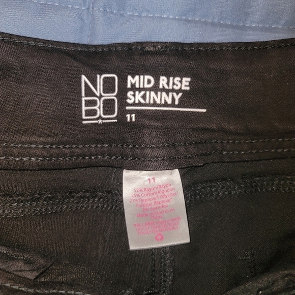 BLACK Ombre Fade Women's Jeans - Picture 3 of 4